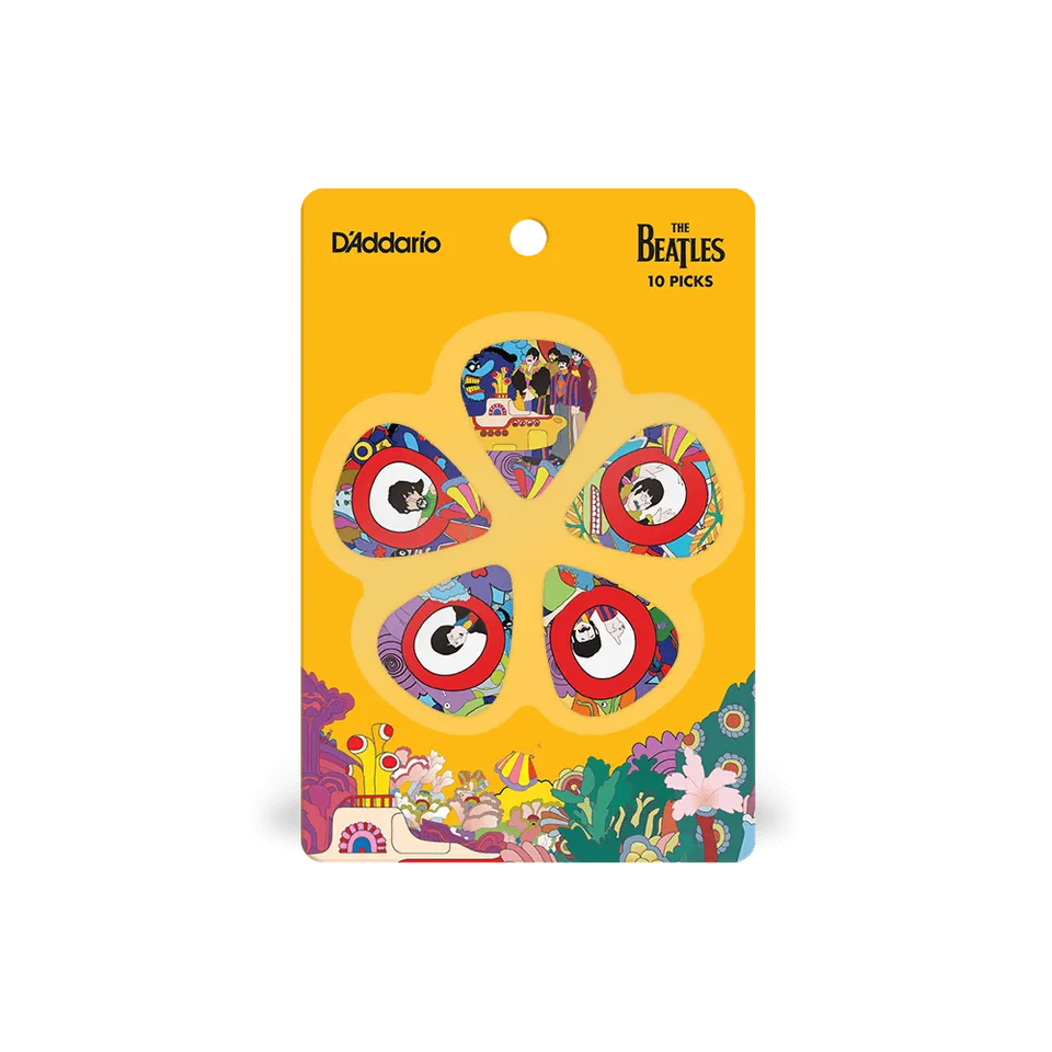 d-addario-yellow-submarine-50th-anniversary-plektren-set-10x-celluloid image 1