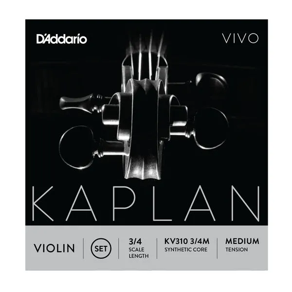 d-addario-kaplan-vivo-violin-saiten-set-3-4-medium-tension image 1