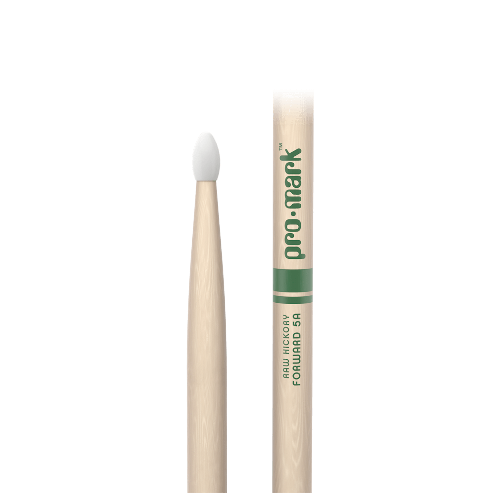 promark-classic-forward-5a-raw-hickory-drumsticks-nylon-tip image 2