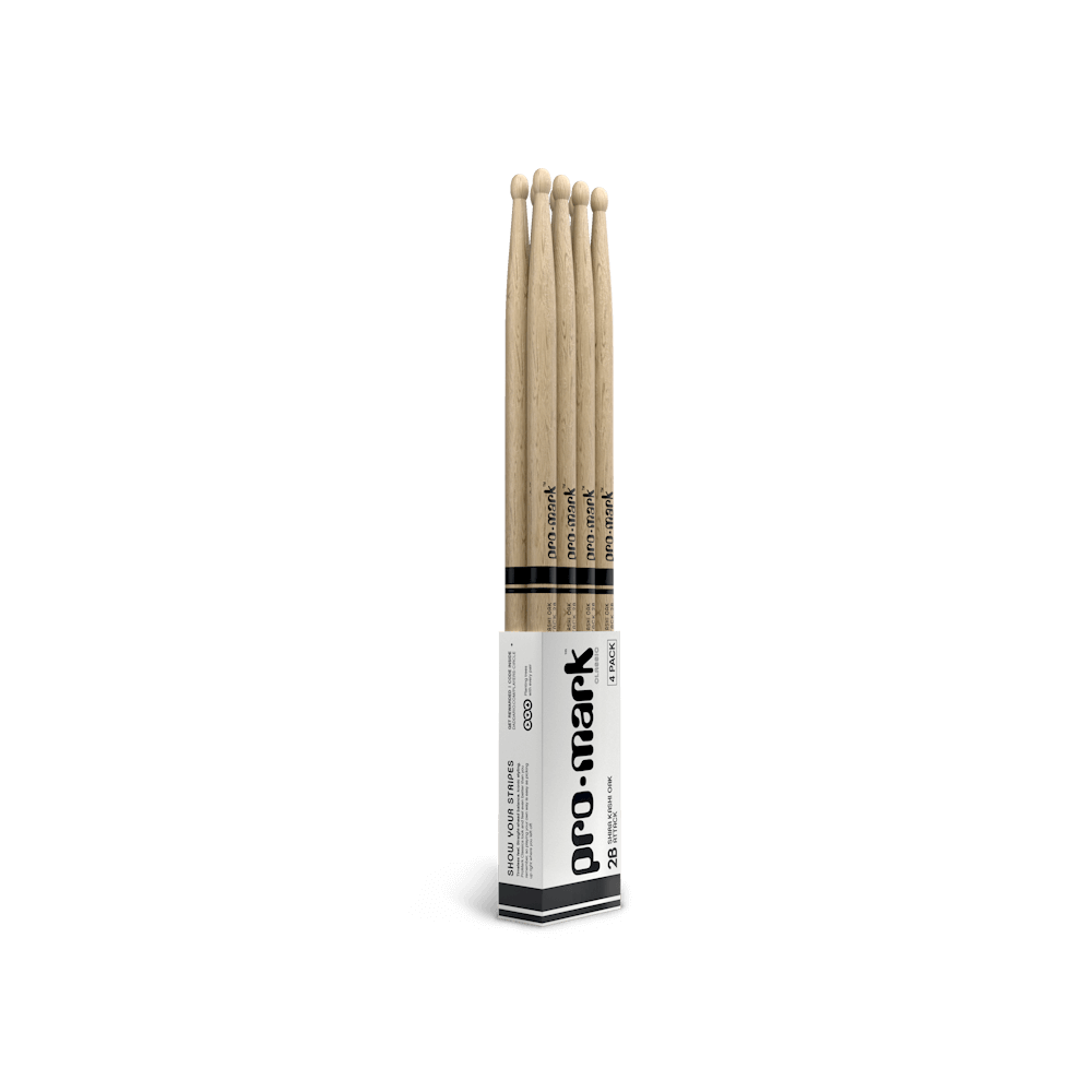 d-addario-promark-classic-attack-2b-drumsticks-shira-kashi-oak-wood-tip image 2