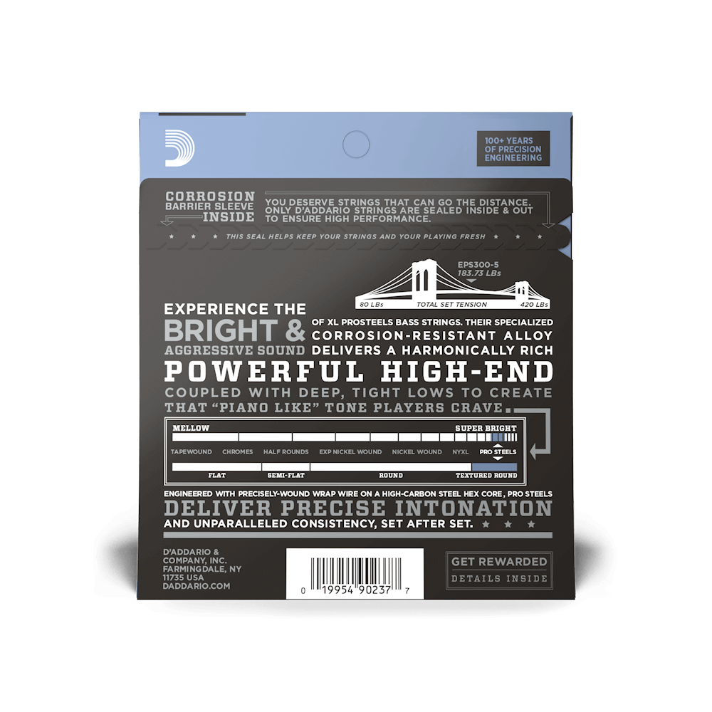 d-addario-xl-prosteels-eps300-5-bass-saiten-43-127-5-string-long-scale-tapered image 3