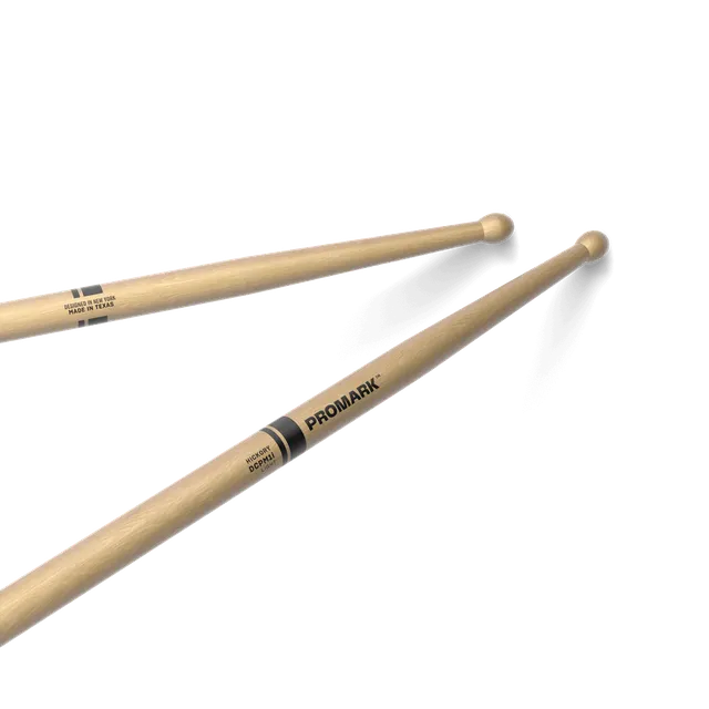 d-addario-promark-system-blue-dcpm1i-light-marching-drumsticks-hickory-wood-tip image 1