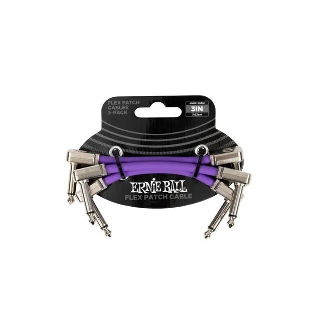 ernie-ball-flex-patchkabel-3in-lila-3er-pack image 1