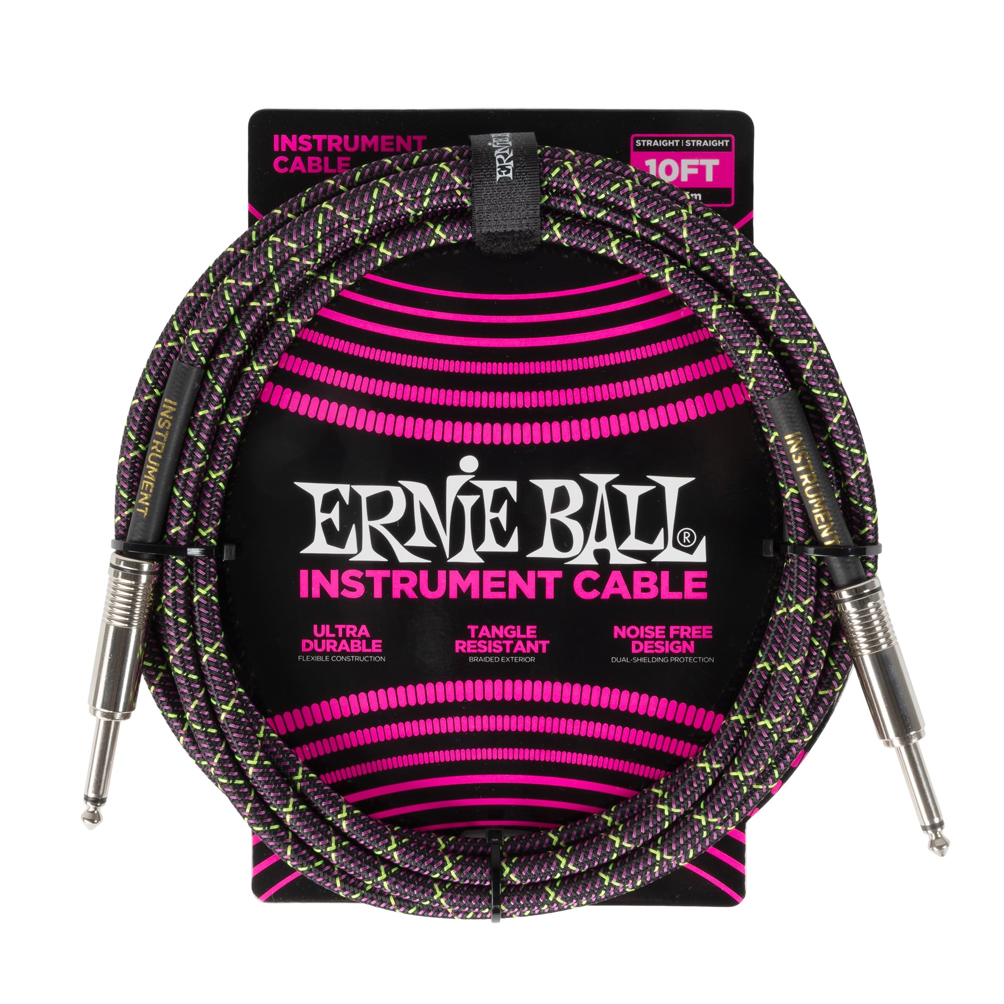 ernie-ball-geflochtenes-instrumentenkabel-gerade-gerade-5-49-m-smaragd-argyle image 8