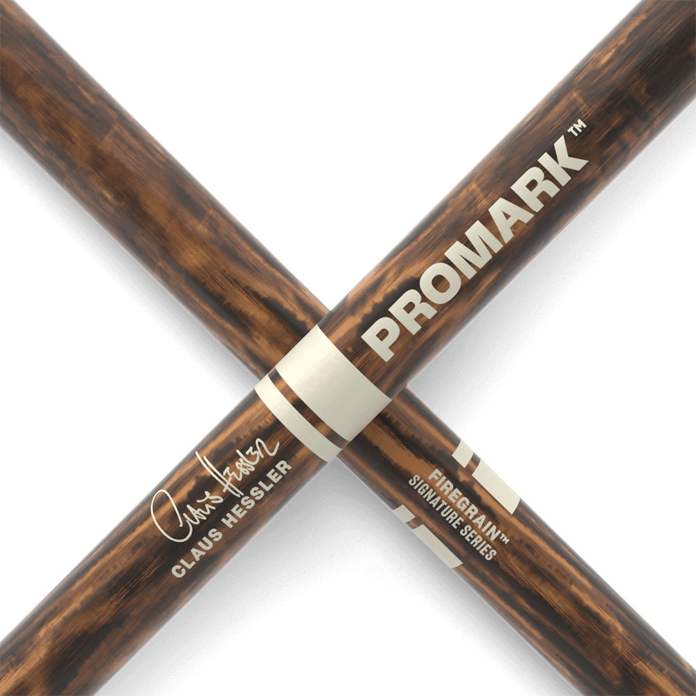 promark-claus-hessler-activegrip-firegrain-hickory-drumsticks-wood-tip image 5