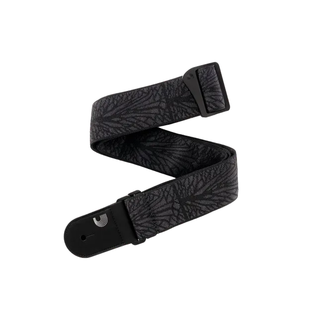 d-addario-woven-gitarrengurt-lightning-black image 1