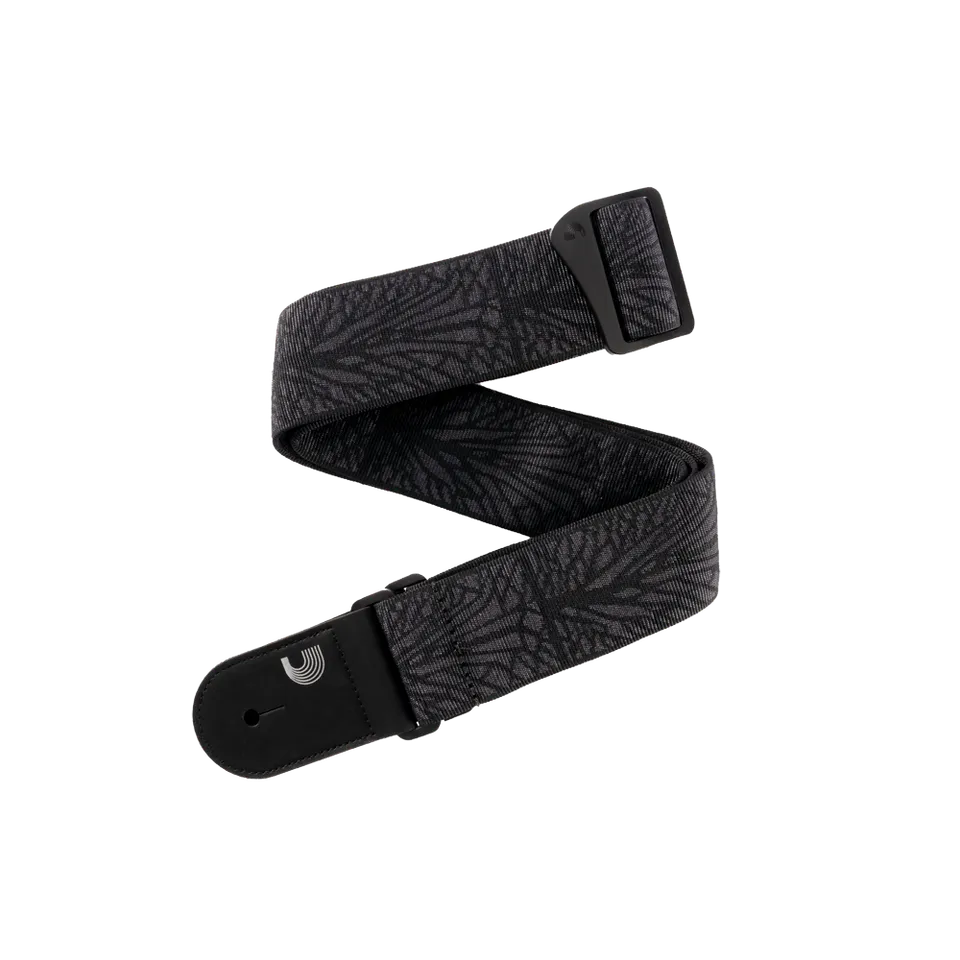 d-addario-woven-gitarrengurt-lightning-black image 1