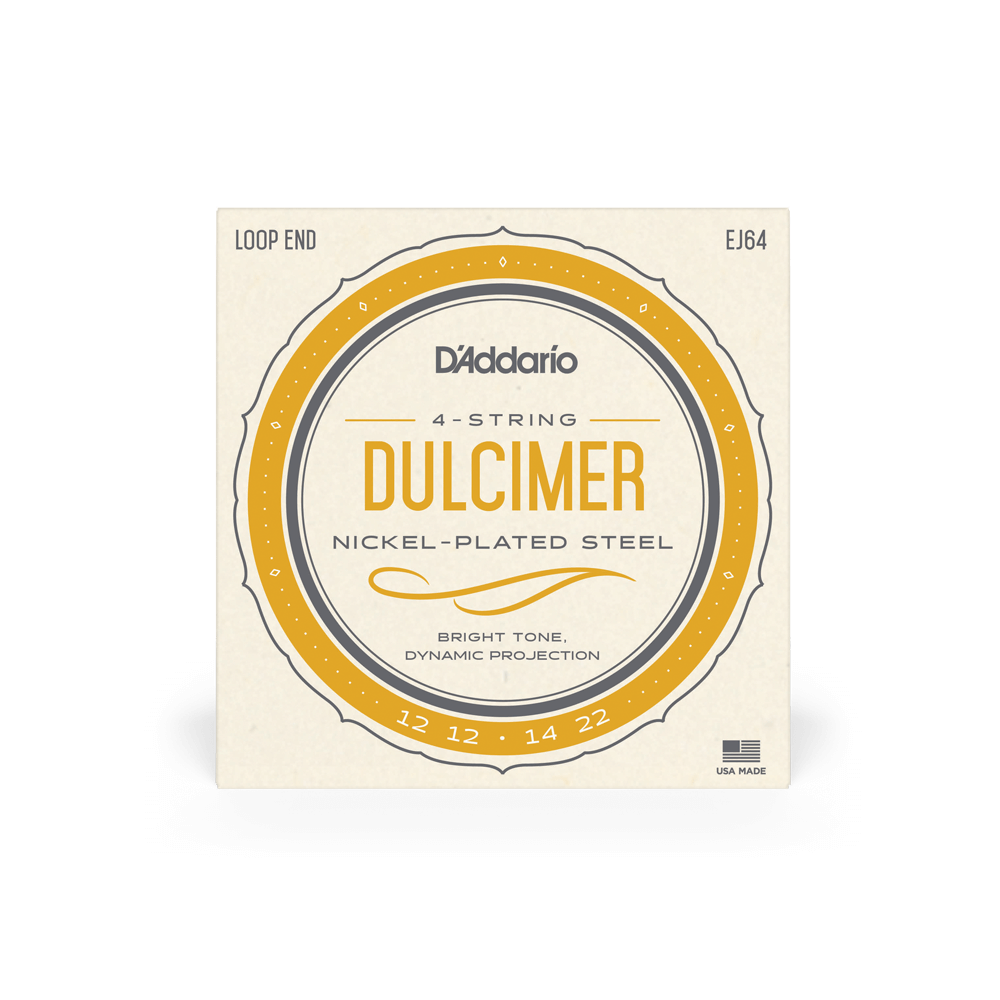d-addario-ej64-dulcimer-saitensatz-4-string-nickel image 2