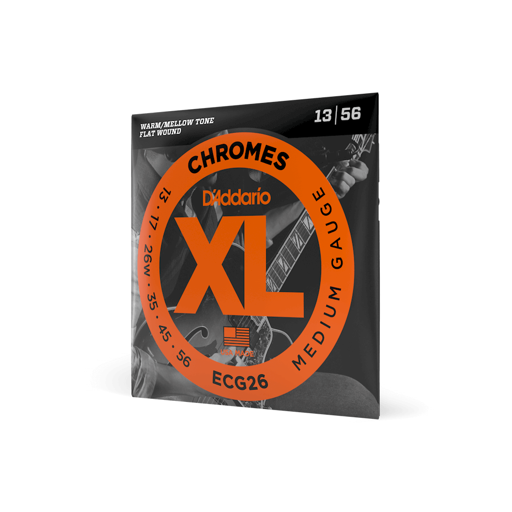 d-addario-xl-chromes-13-56-medium-flatwound-e-gitarre-saiten image 1