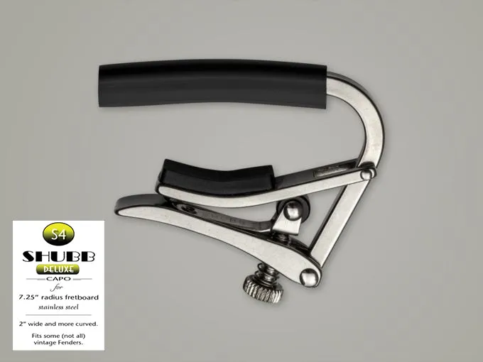 shubb-deluxe-kapo-edelstahl-f-r-radius-griffbrett-7-25-e-gitarre image 1