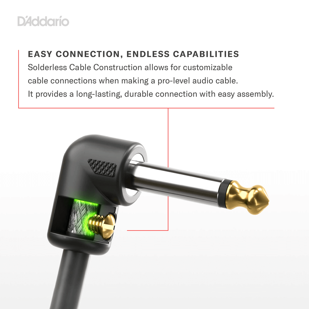 d-addario-diy-solderless-pedalboard-kabel-kit-3-m-10-winkelstecker image 5
