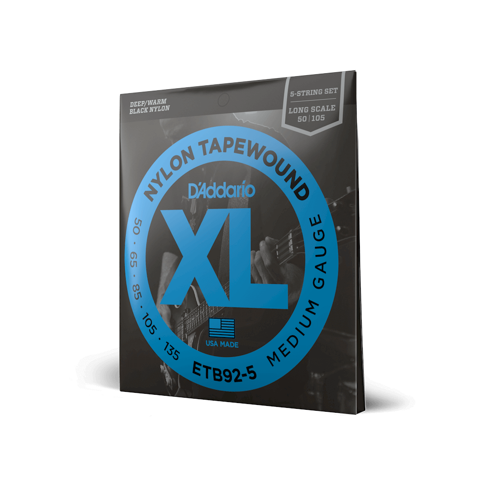 d-addario-xl-nylon-tapewound-bass-saiten-5-saiter-50-135-long-scale image 1
