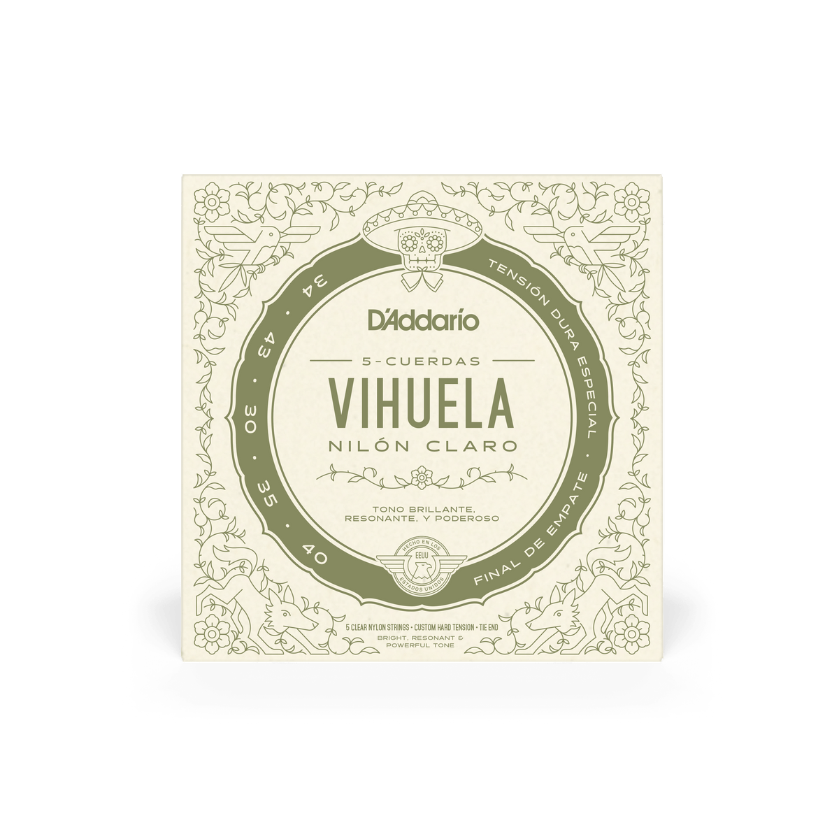 d-addario-pro-art-nylon-custom-hard-tension-vihuela-saitensatz image 2