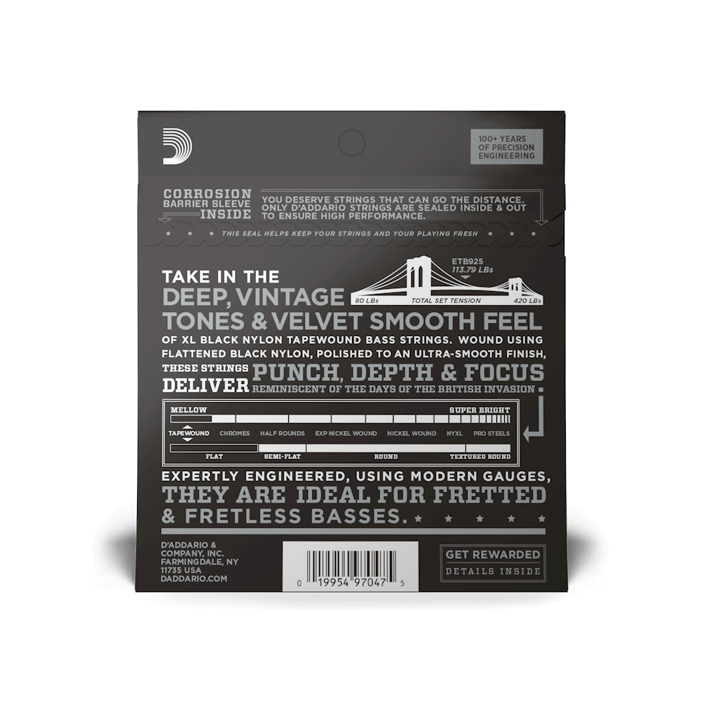 d-addario-xl-nylon-tapewound-bass-saiten-50-105-medium-short-scale image 3