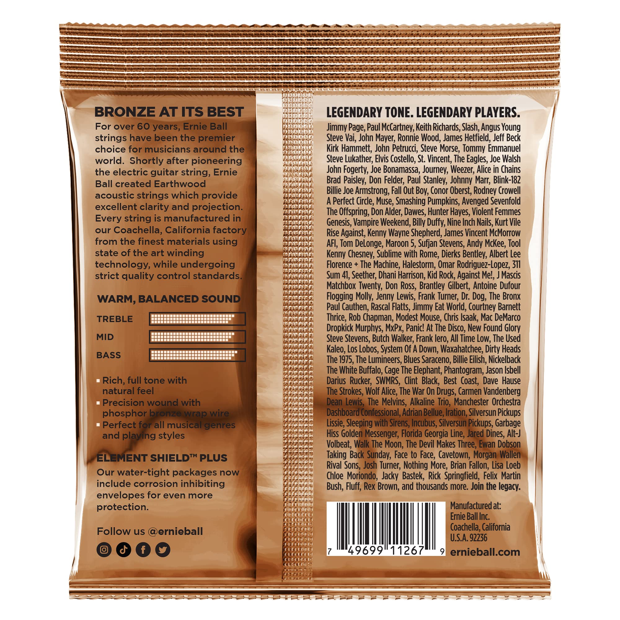 ernie-ball-earthwood-medium-phosphor-bronze-akustik-gitarrensaiten-13-56-3er-pac image 2