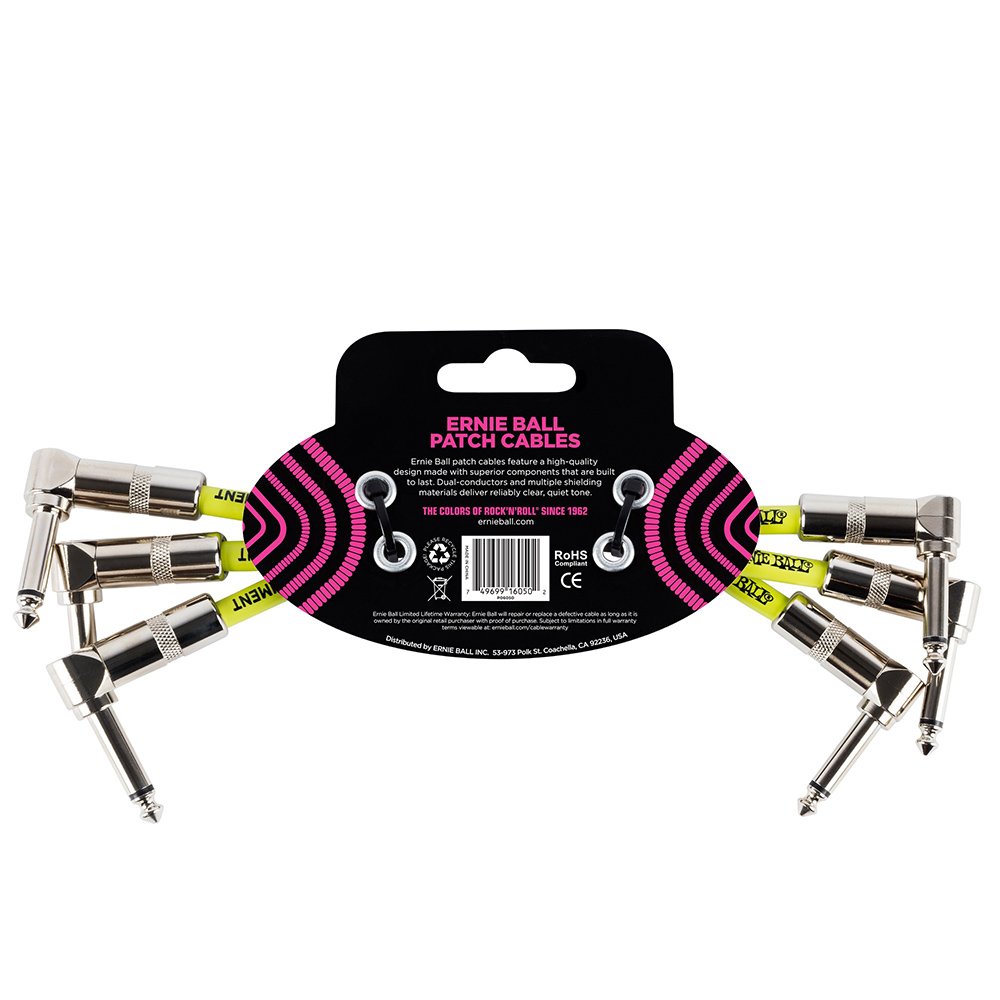 ernie-ball-patchkabel-15-24-cm-beidseitig-gewinkelt-3er-pack-schwarz image 2