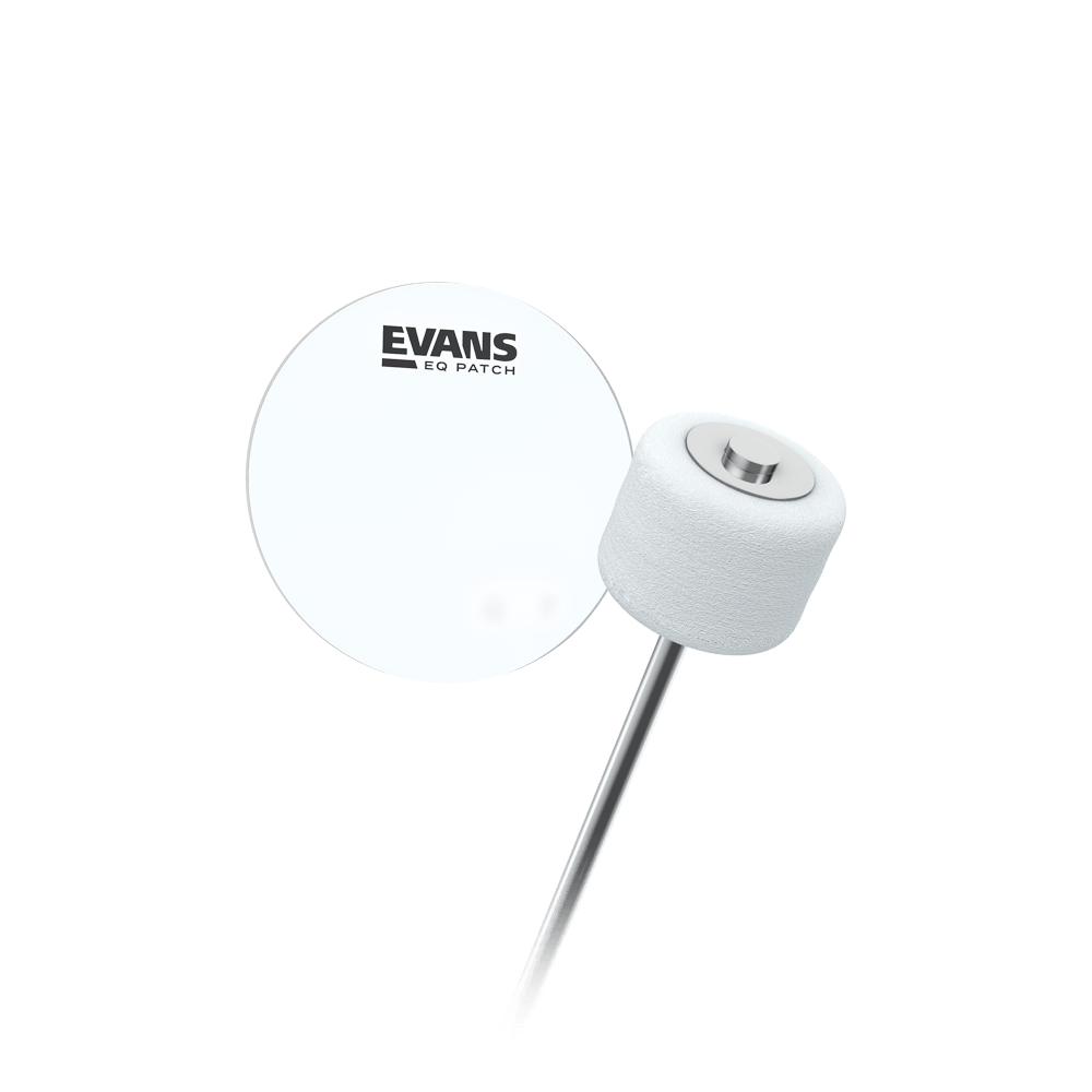 d-addario-evans-eq-clear-plastic-bass-drum-single-patch-bass-drum-pad image 1