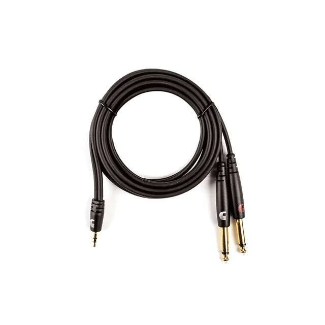 d-addario-custom-series-audio-kabel-3-5mm-auf-2x-6-3mm-klinke-stereo image 1