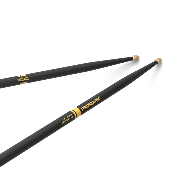 promark-rebound-2b-activegrip-hickory-drumsticks-acorn-wood-tip-d-addario image 1