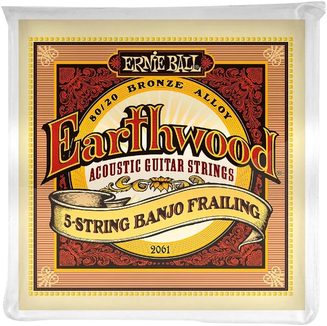 ernie-ball-earthwood-banjo-5-saiter-10-24-80-20-bronze-frailing-schlaufen image 1
