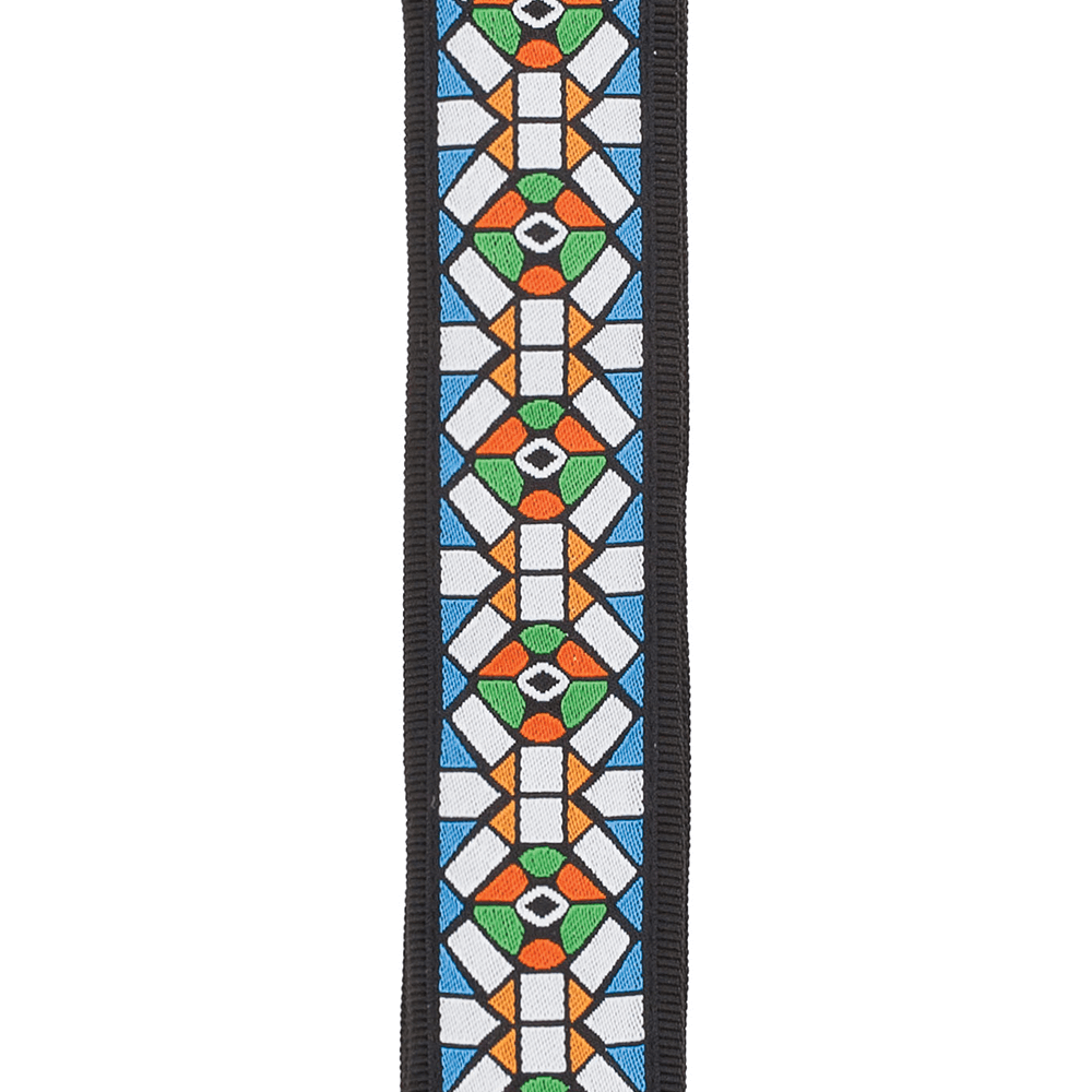 d-addario-woven-gitarrenriemen-stained-glass image 2