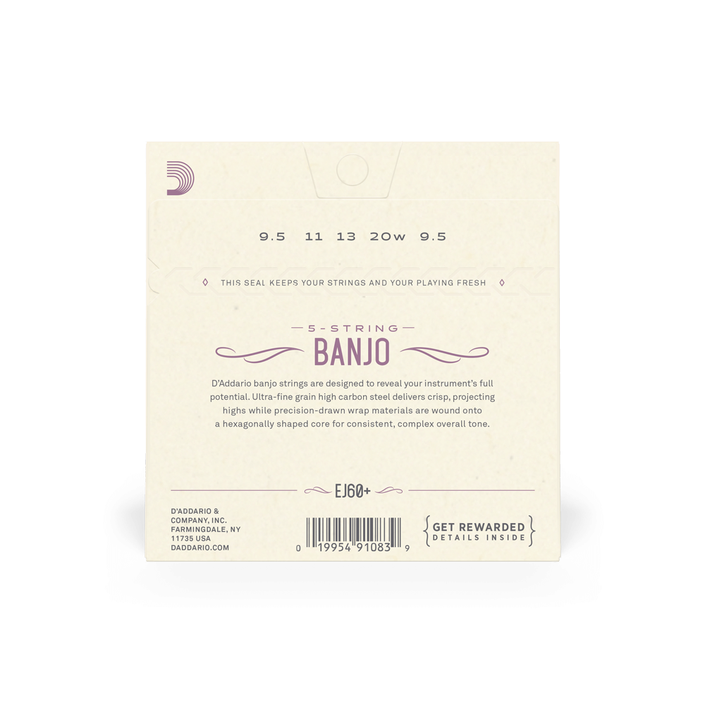 d-addario-ej60-5-string-banjo-saiten-light-plus-nickel-9-5-20 image 3