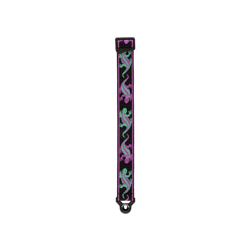 d-addario-auto-lock-vintage-lizard-gitarrengurt-purple image 4