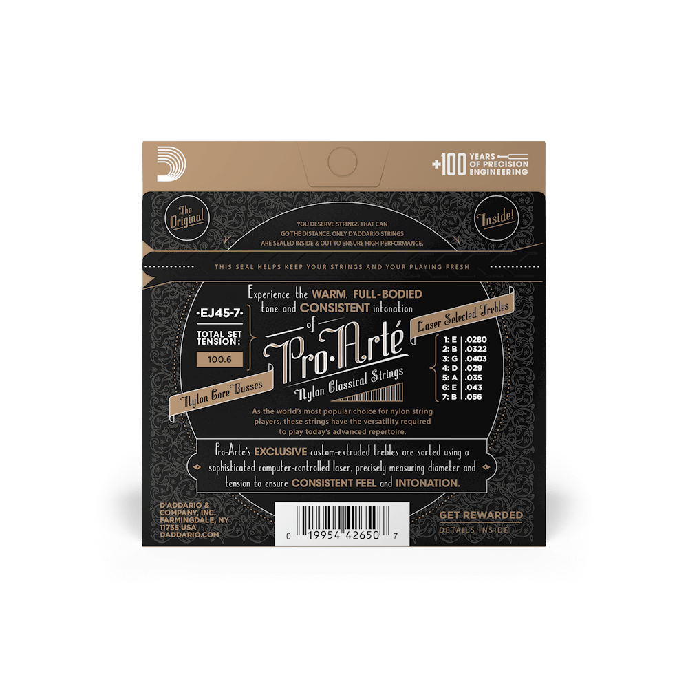 d-addario-pro-art-nylon-klassik-gitarrensaiten-normal-tension-7-saiter image 3
