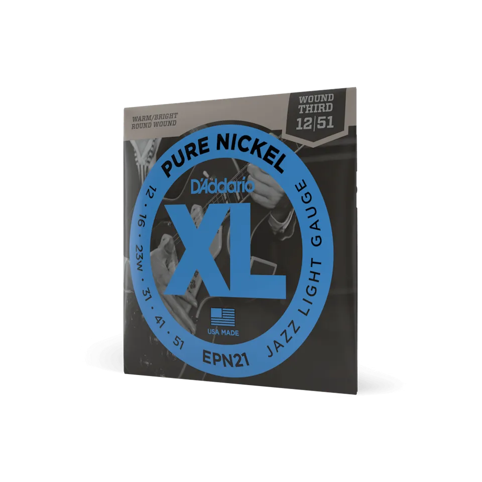 d-addario-xl-pure-nickel-e-gitarrensaiten-12-51-jazz-light image 1