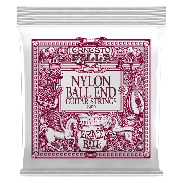 ernie-ball-ernesto-palla-nylon-klassikgitarrensaiten-mit-kugelenden-schwarz-gold image 1