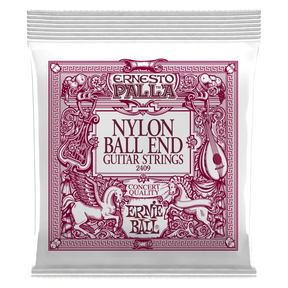 ernie-ball-ernesto-palla-nylon-klassikgitarrensaiten-mit-kugelenden-schwarz-gold image 1