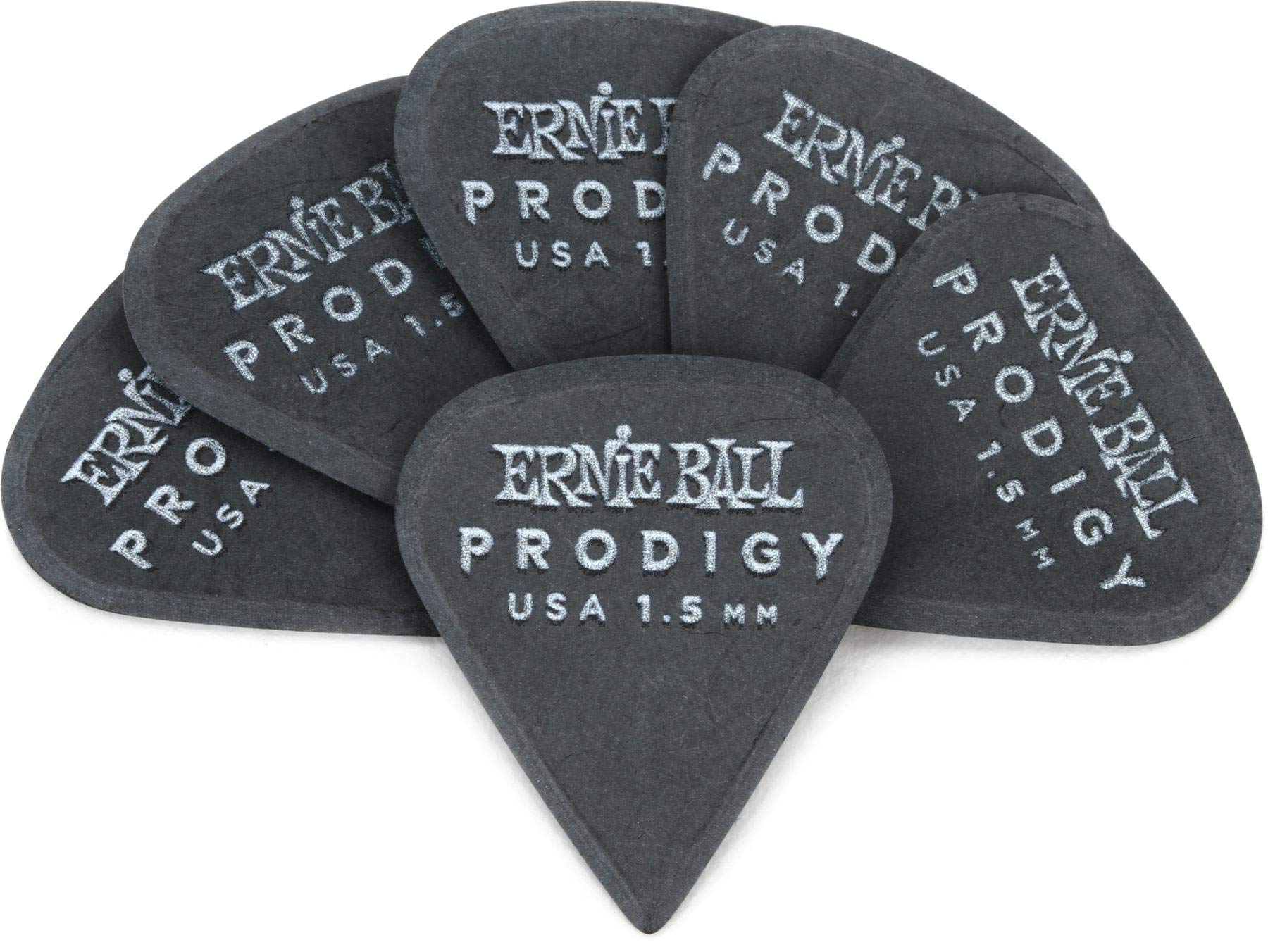 ernie-ball-prodigy-plektren-1-5-mm-sharp-6er-pack-schwarz image 1