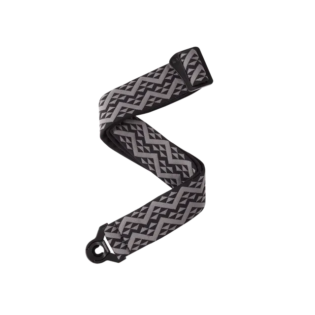 d-addario-auto-lock-gitarrengurt-black-padded-geometric-mit-arretierung image 1