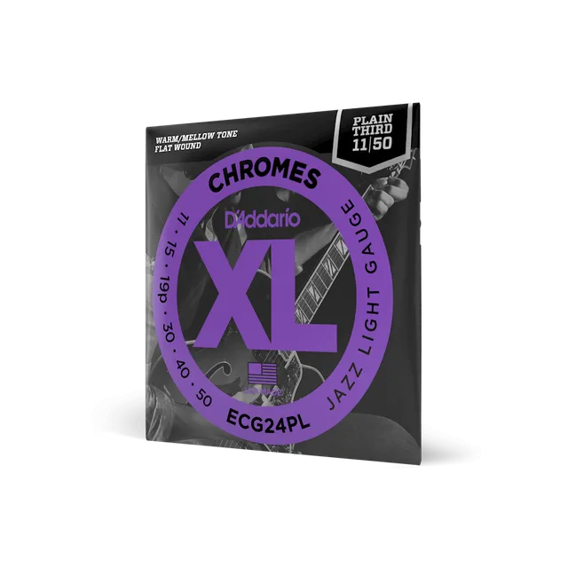 d-addario-xl-chromes-e-gitarren-saiten-11-50-jazz-light-flatwound image 1