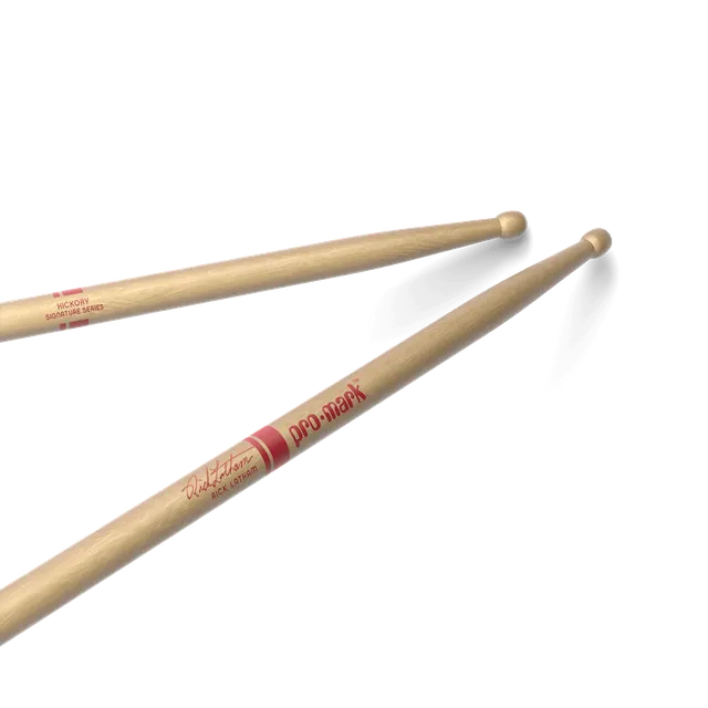 d-addario-promark-rick-latham-717-hickory-drumsticks-wood-tip image 1