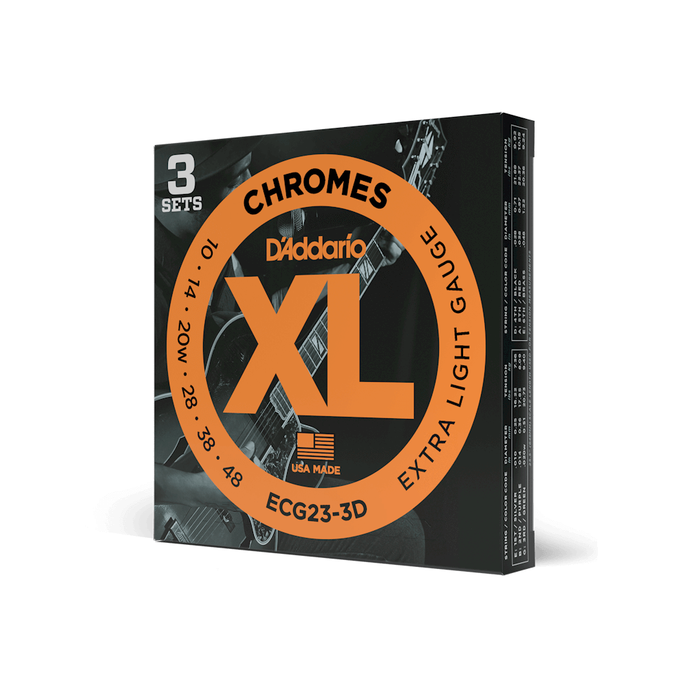 d-addario-xl-chromes-e-gitarrensaiten-10-48-extra-light-flatwound image 1