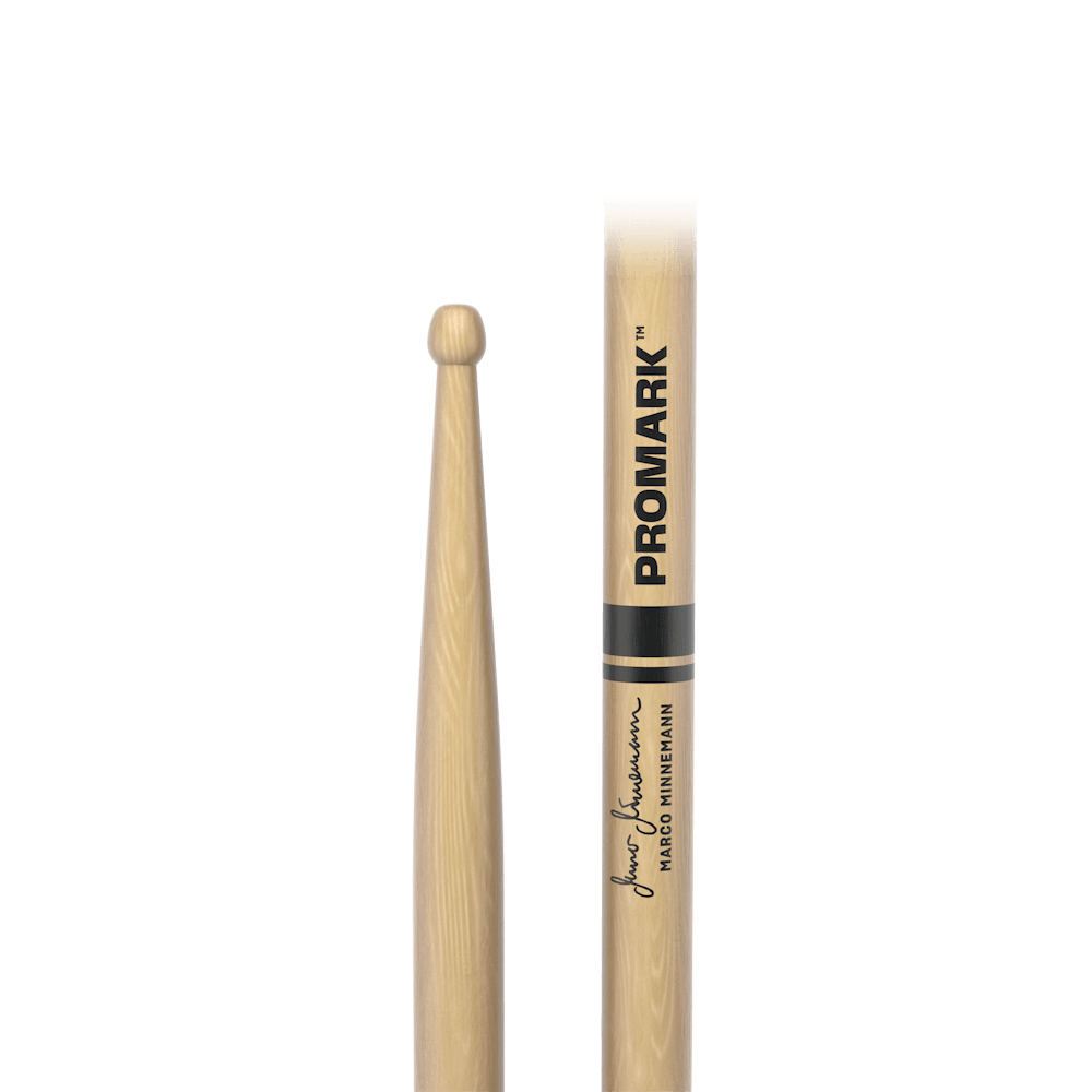 promark-marco-minnemann-721-hickory-drumsticks-wood-tip image 2
