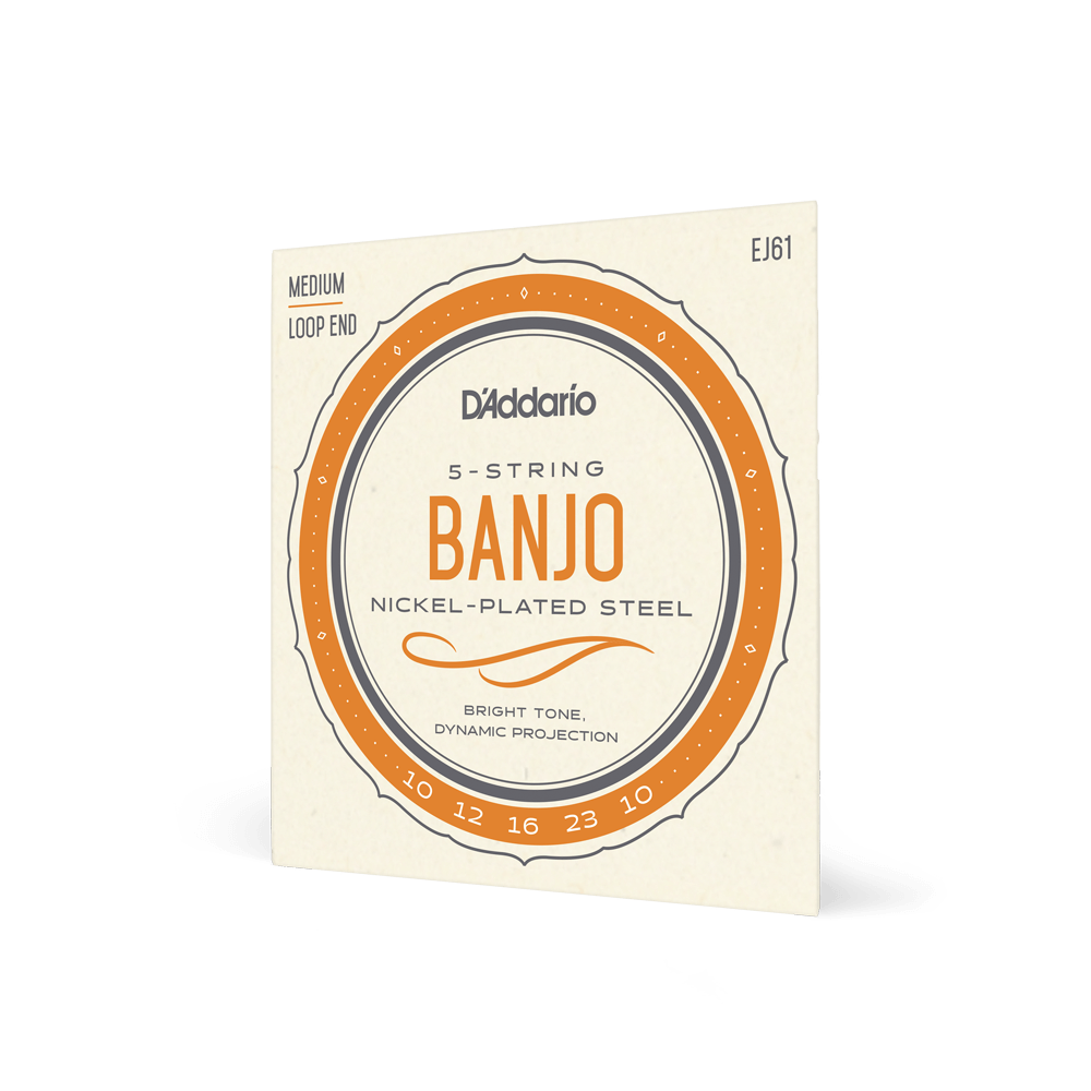 d-addario-ej61-5-string-banjo-saitensatz-10-23-nickel-medium image 1