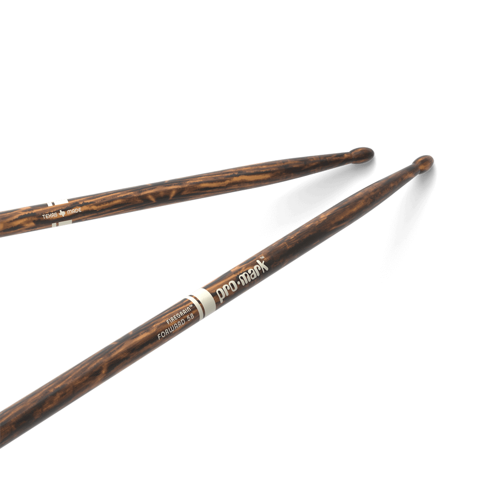 d-addario-promark-classic-forward-5b-firegrain-hickory-drumsticks-oval-wood-tip image 2