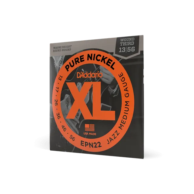 d-addario-xl-pure-nickel-13-56-jazz-medium-e-gitarren-saiten image 1