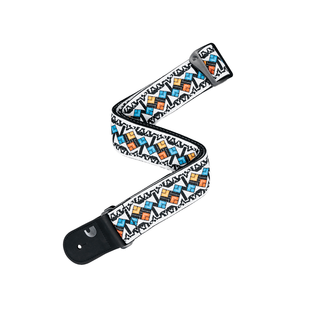 d-addario-eco-woven-gitarrengurt-white image 1