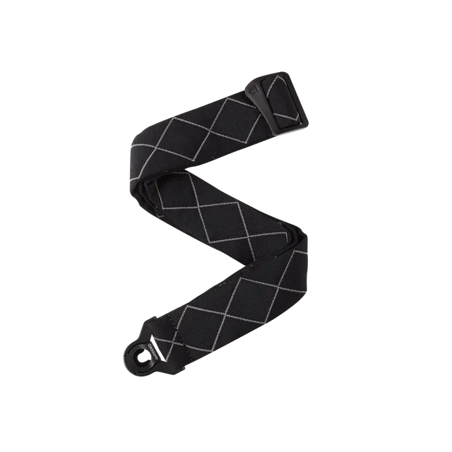 d-addario-auto-lock-gitarrengurt-black-padded-diamonds image 1
