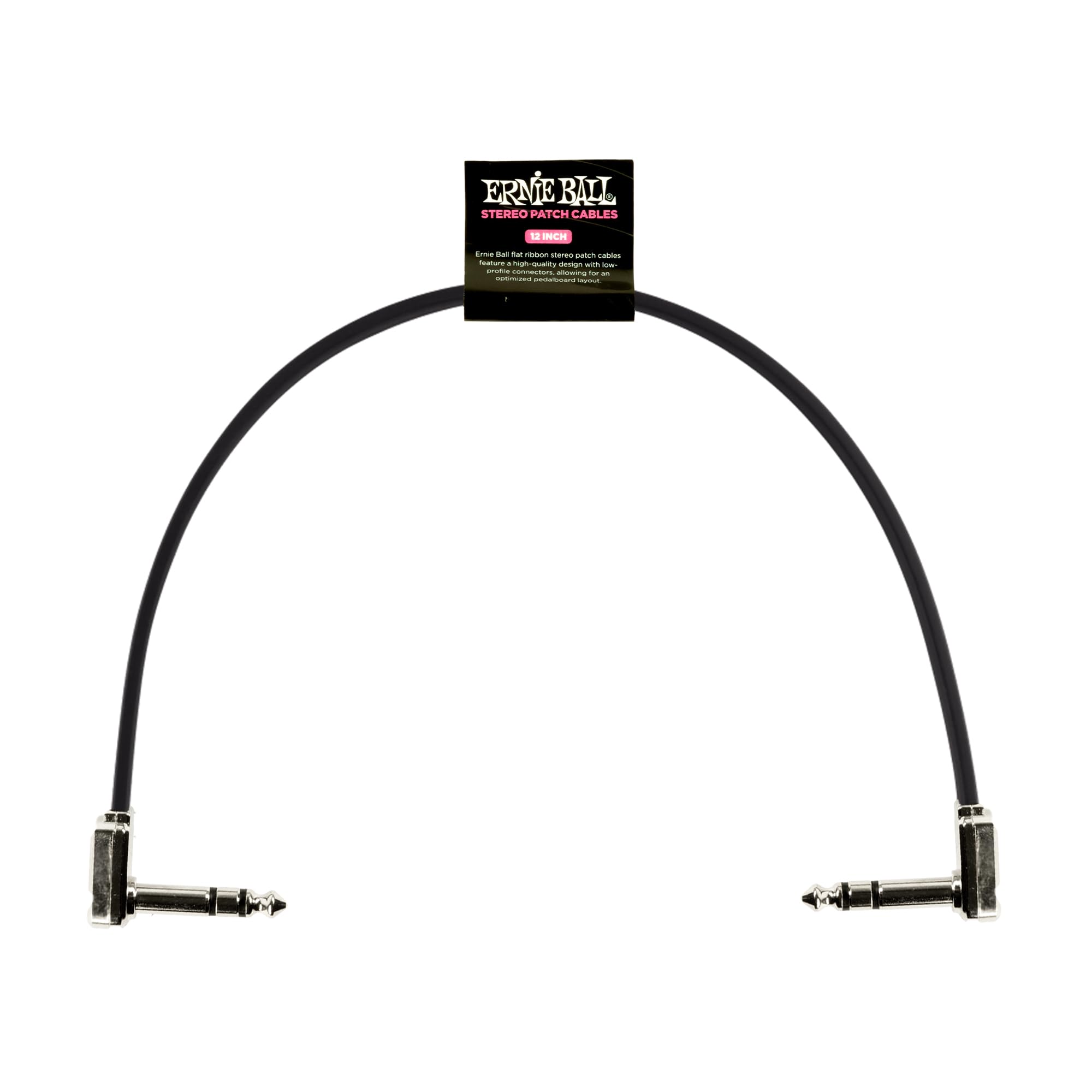 ernie-ball-flaches-stereo-patchkabel-60-96-cm-schwarz image 2