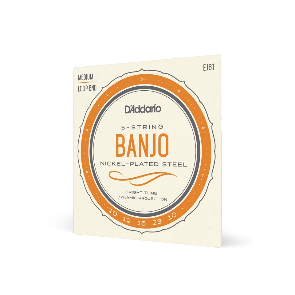 d-addario-ej61-5-string-banjo-saitensatz-10-23-nickel-medium image 1