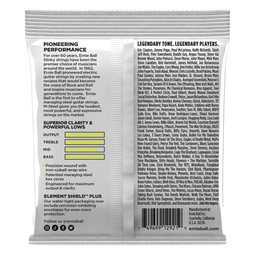 ernie-ball-regular-slinky-e-gitarrensaiten-m-steel-10-46 image 2