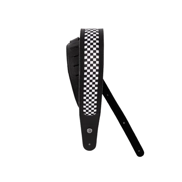 d-addario-hybrid-leather-gitarrengurt-checkered image 1