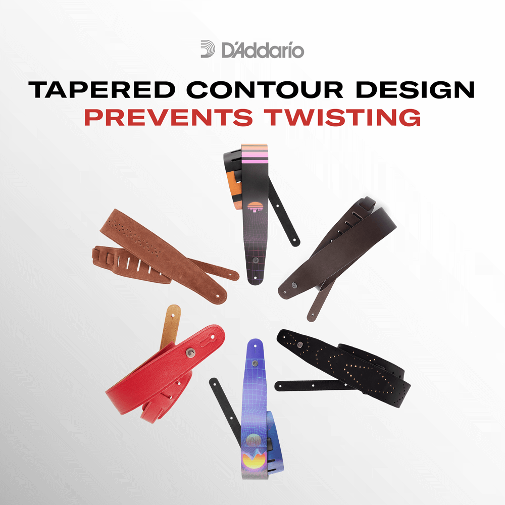 d-addario-hybrid-leather-guitar-strap-desert-ledergitarrengurt-gewebt image 7