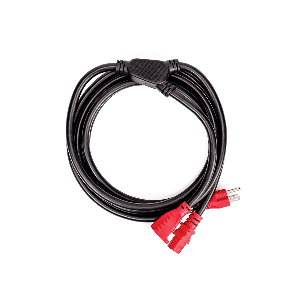 d-addario-iec-power-cable-10-stromkabel-mit-zusatz-steckdose-12awg image 1