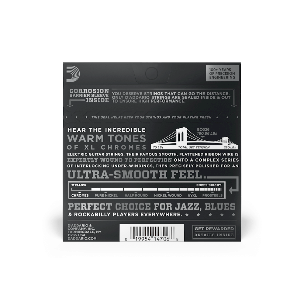 d-addario-xl-chromes-13-56-medium-flatwound-e-gitarre-saiten image 3