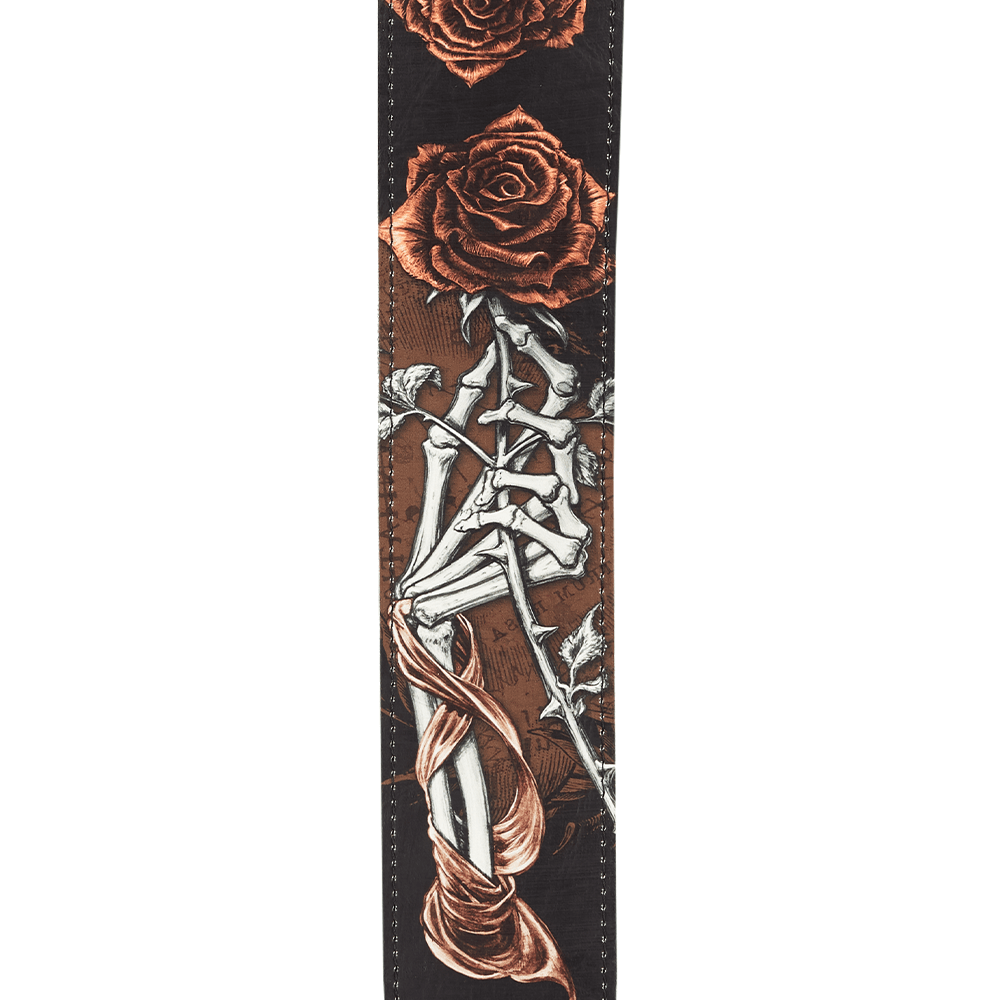 d-addario-alchemy-leather-guitar-strap-cryptorosa-ledergitarrengurt image 2